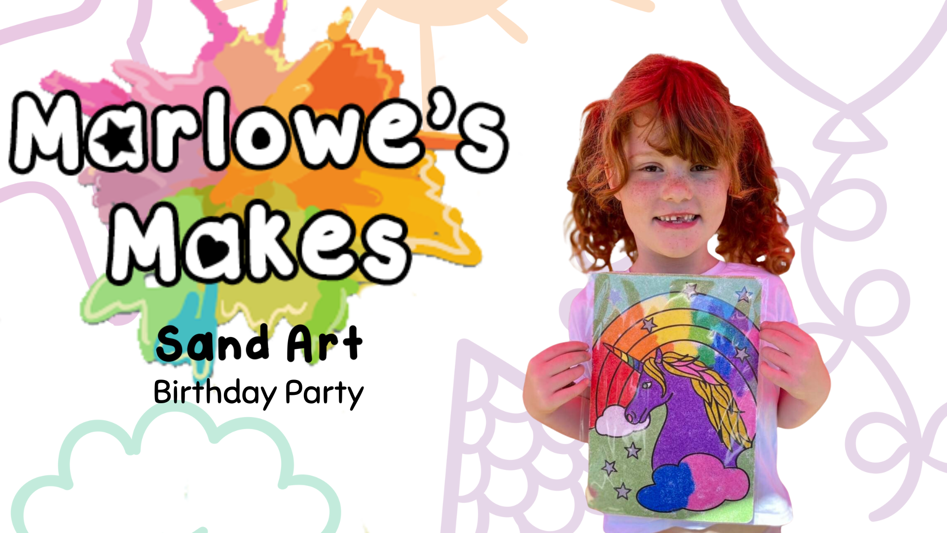 Sand Art Birthday Party Frome Marlowe's Mini Makers