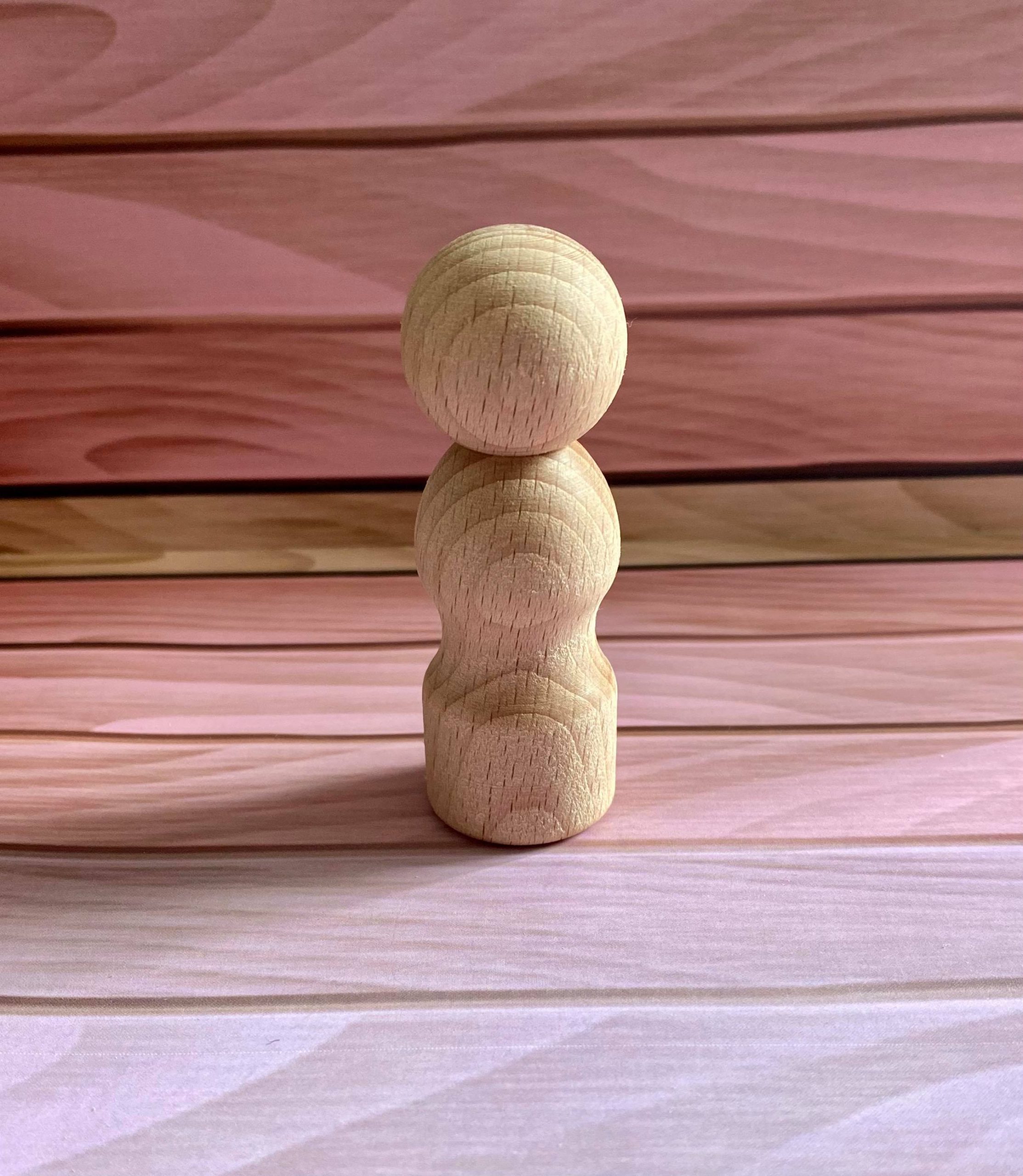 Wooden Peg Figures 4 - EN71:1-3