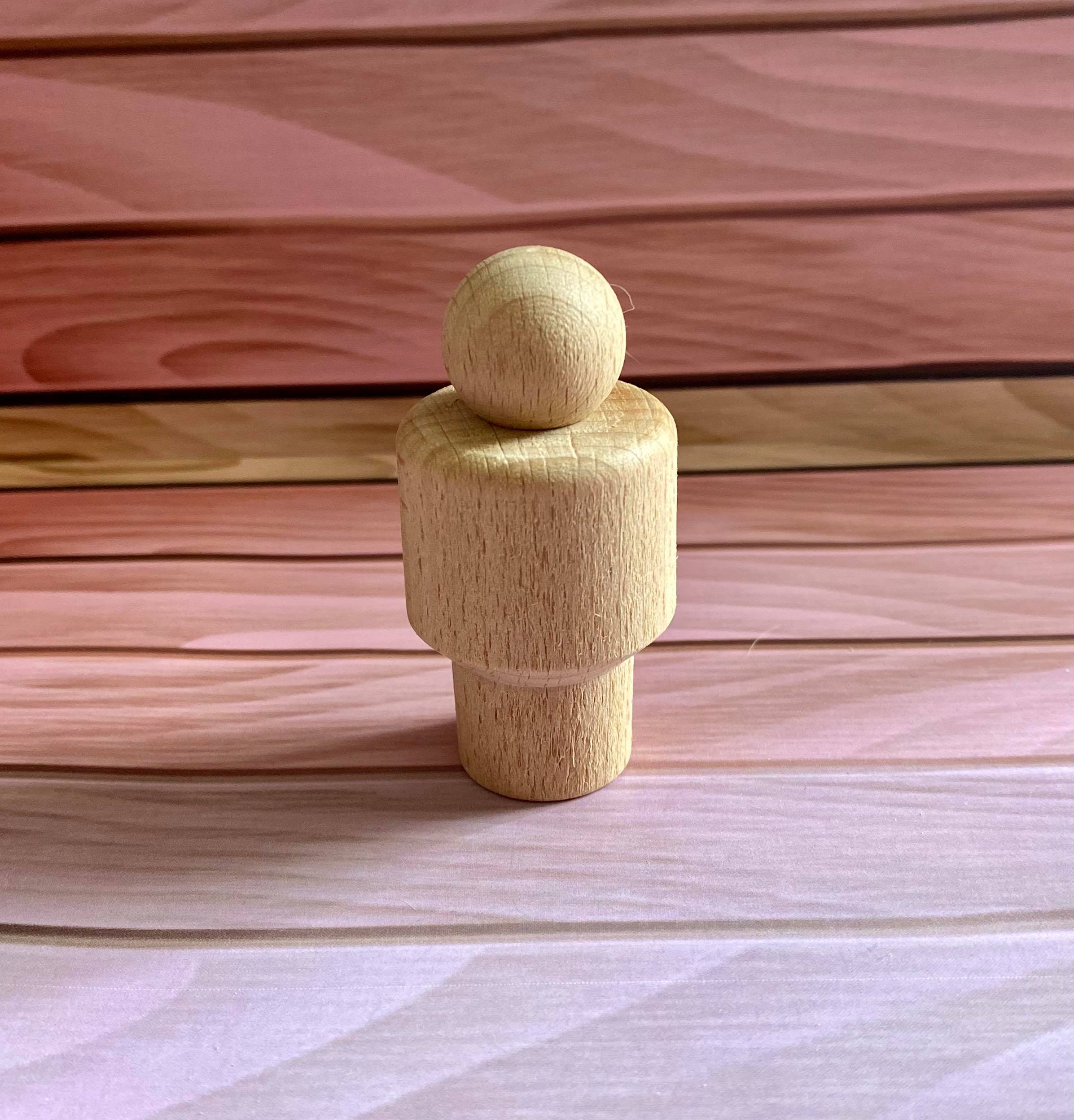 Wooden Peg Figures 8 - EN71:1-3