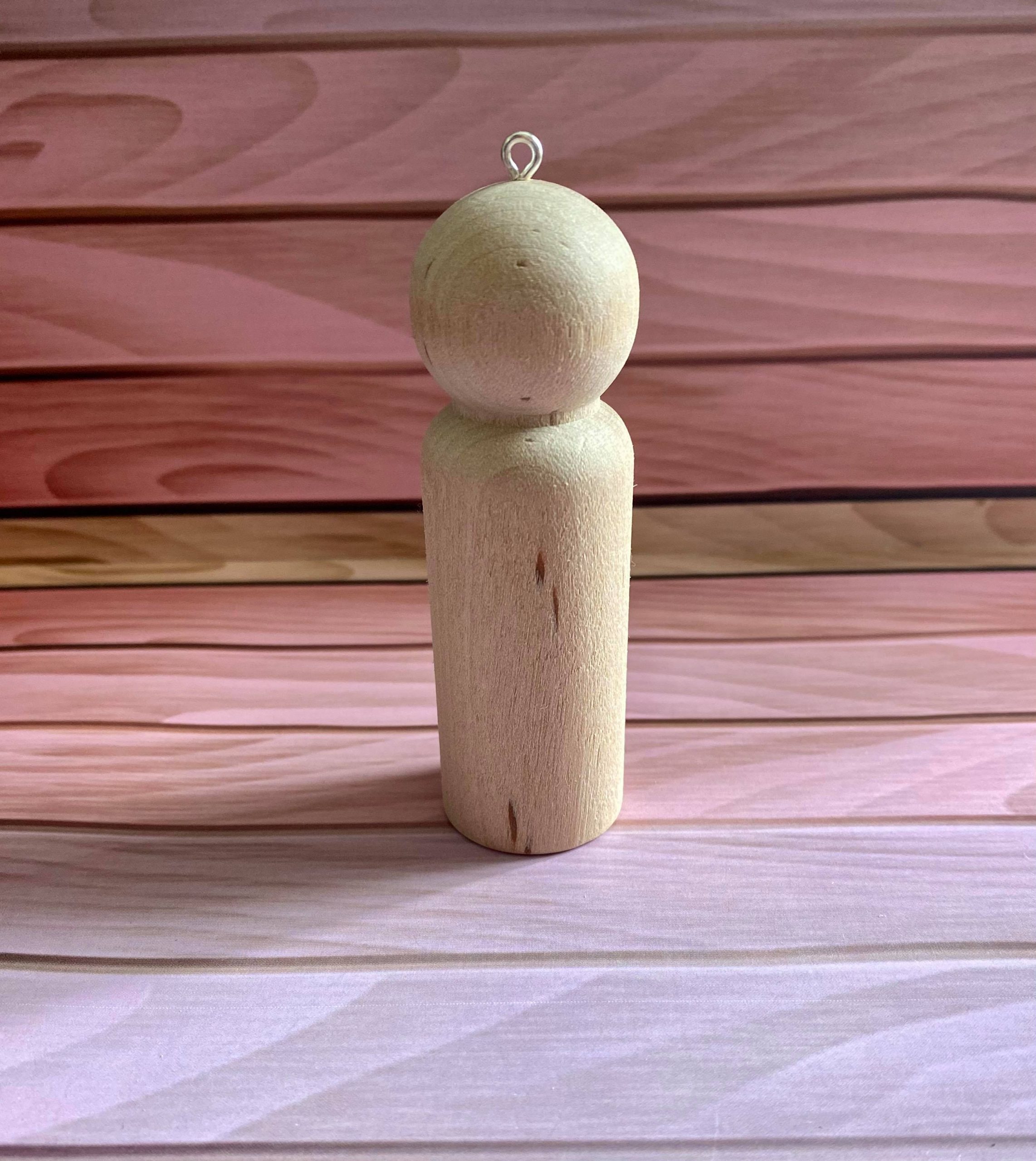 Wooden Peg Figures 12 - 9cm - Image 2