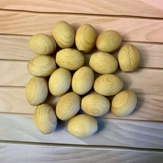 Wooden Treasures Egglet Natural Set - Pk10 - EN71:1-3