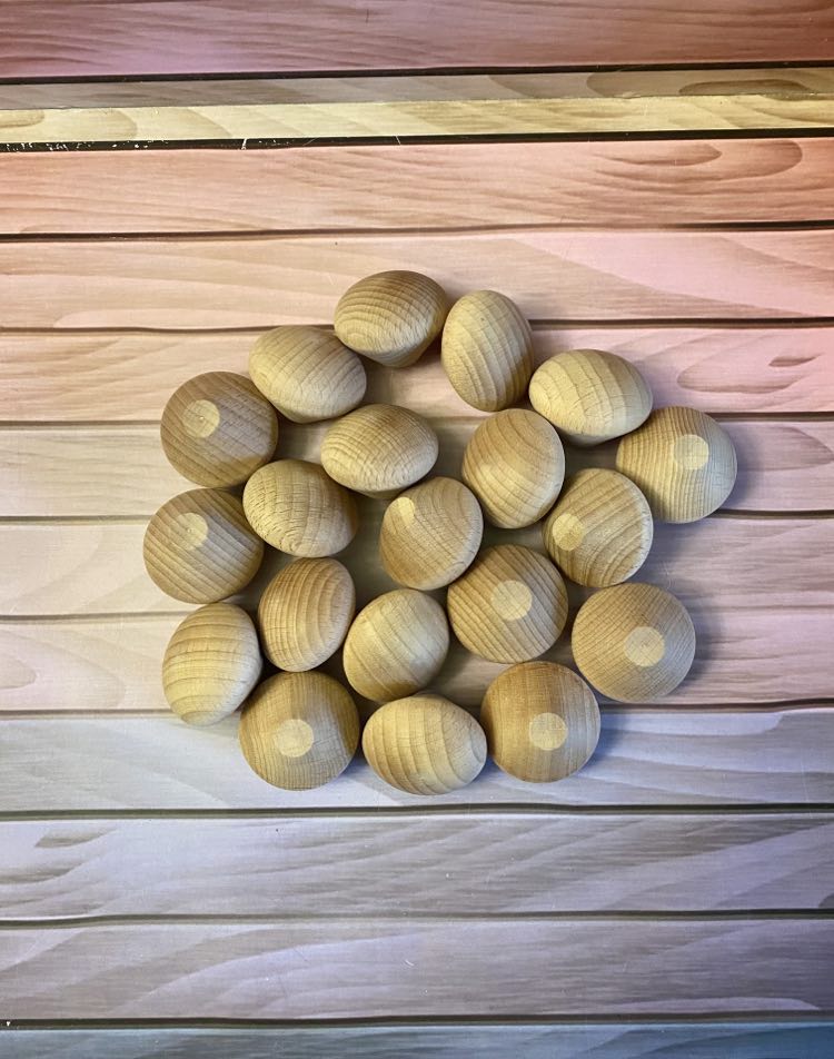 Wooden Treasures Boulder Natural Set - Pk10 - EN71:1-3