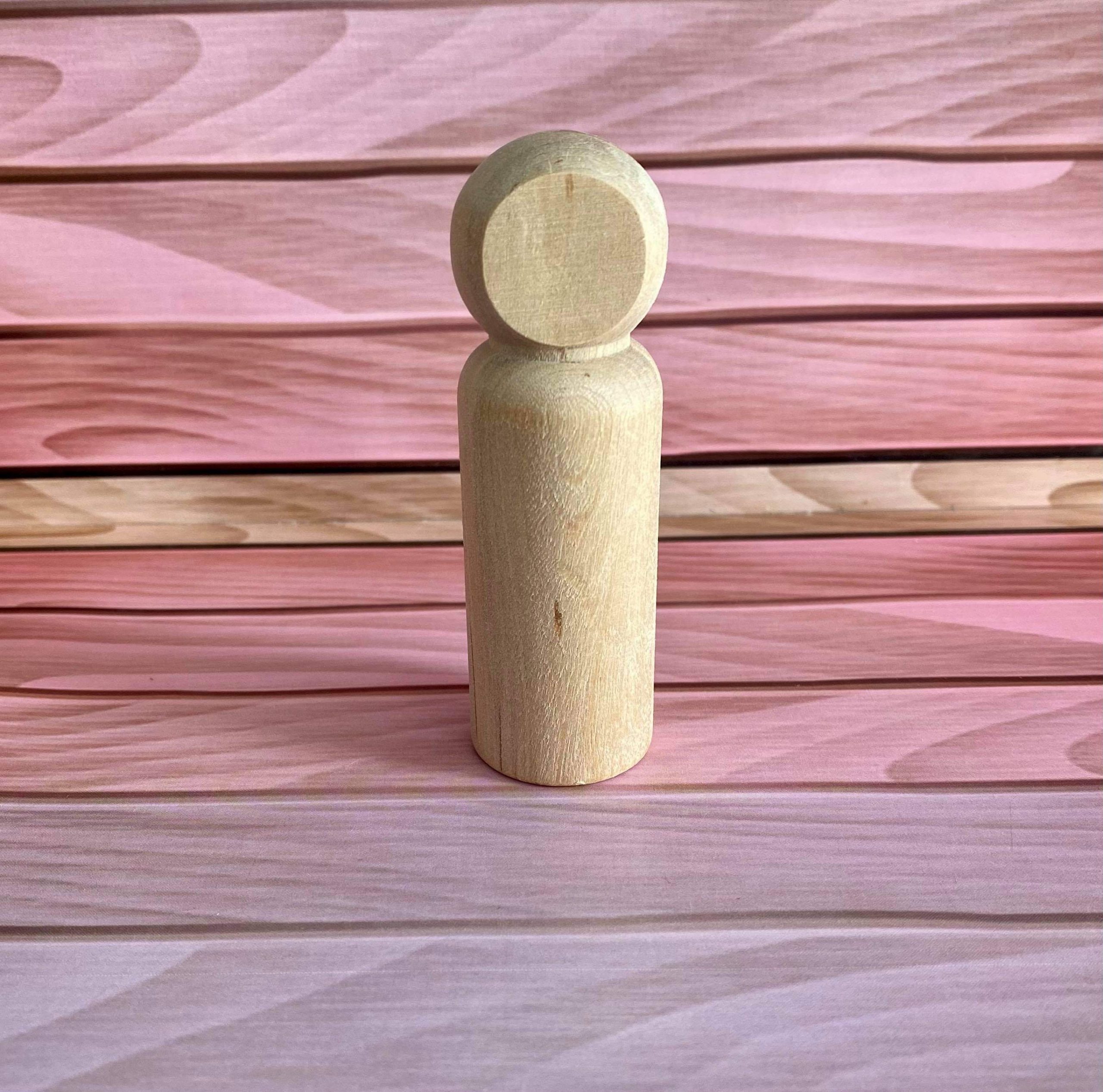Wooden Peg Figures 12 - 9cm - Image 5
